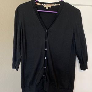 Authentic Burberry black cardigan